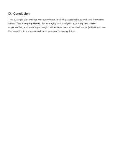 Free Sample Strategic Plan Template to Edit Online