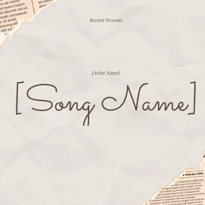 Free In The News Album Cover Template to Edit Online