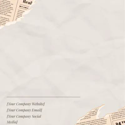 Free In The News Album Cover Template to Edit Online