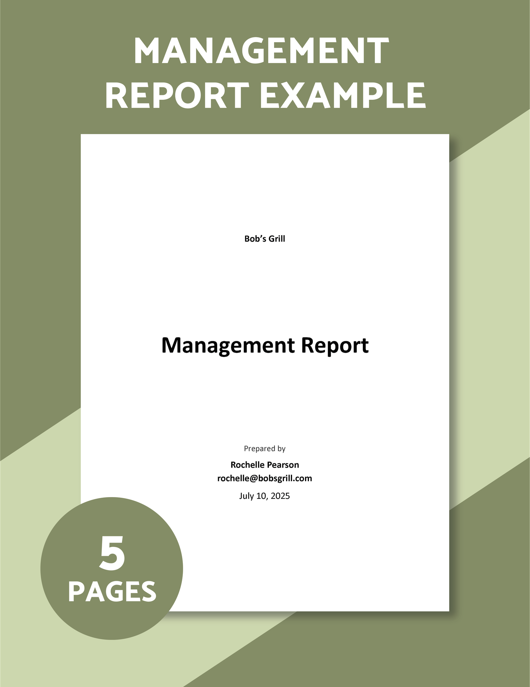 Management Report Example Template Google Docs Word Apple Pages Management Report Example Template Google Docs Word Apple Pages