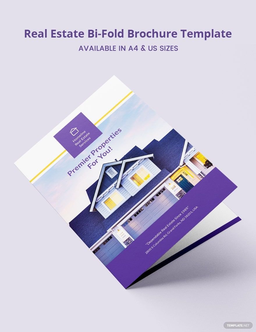 Real Estate Bi - Fold Brochure Template