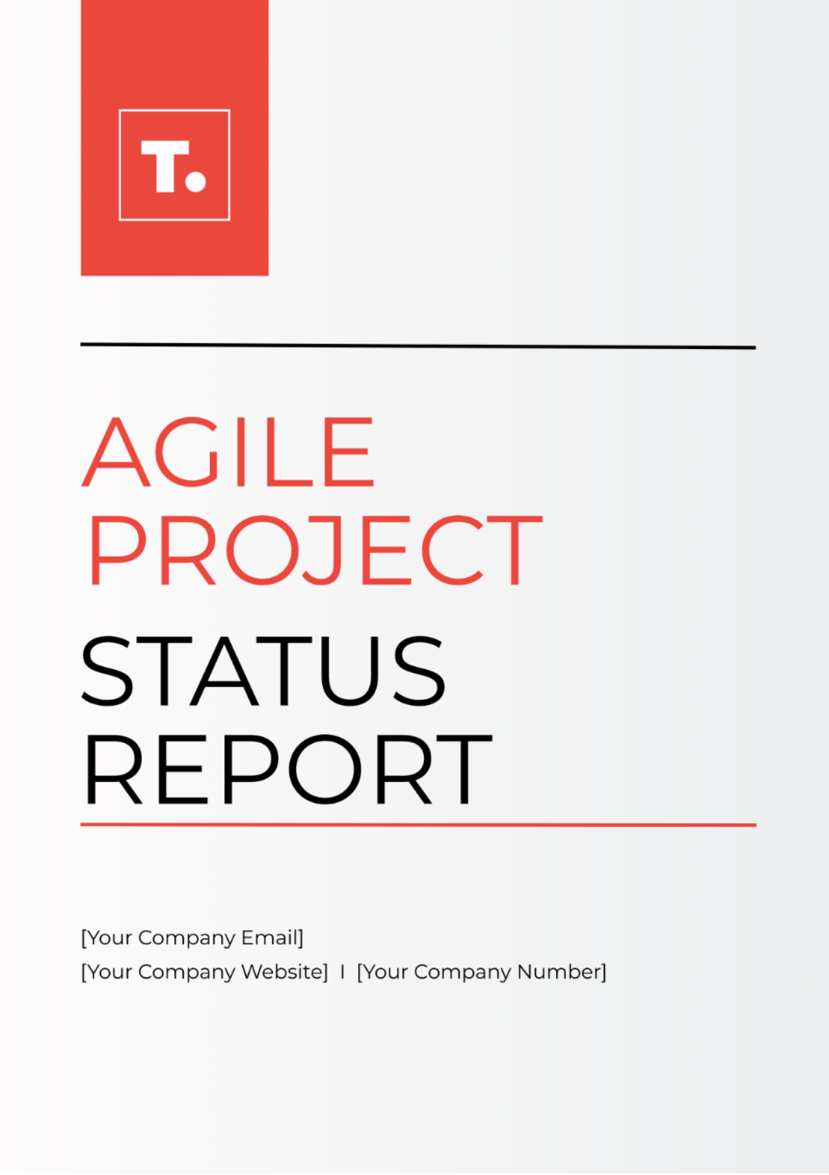 Agile Project Status Report Template - Edit Online & Download Example ...