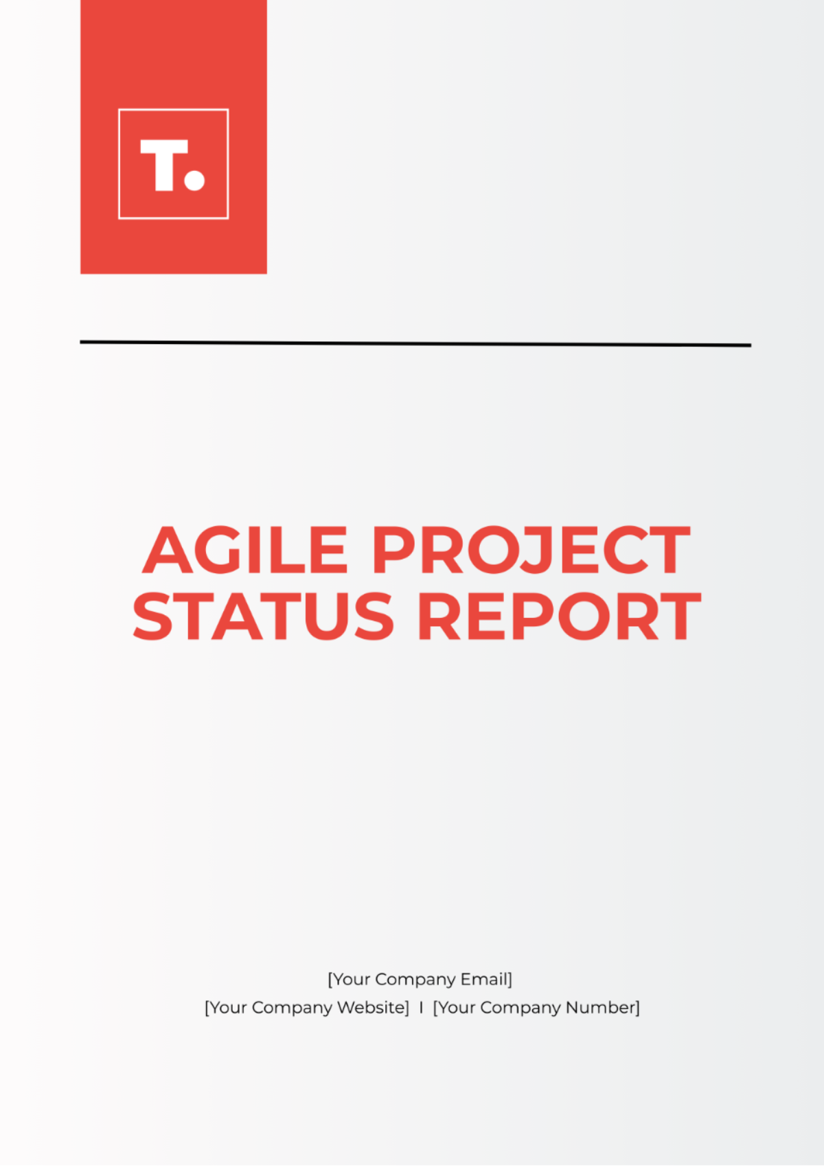 Agile Project Status Report Template