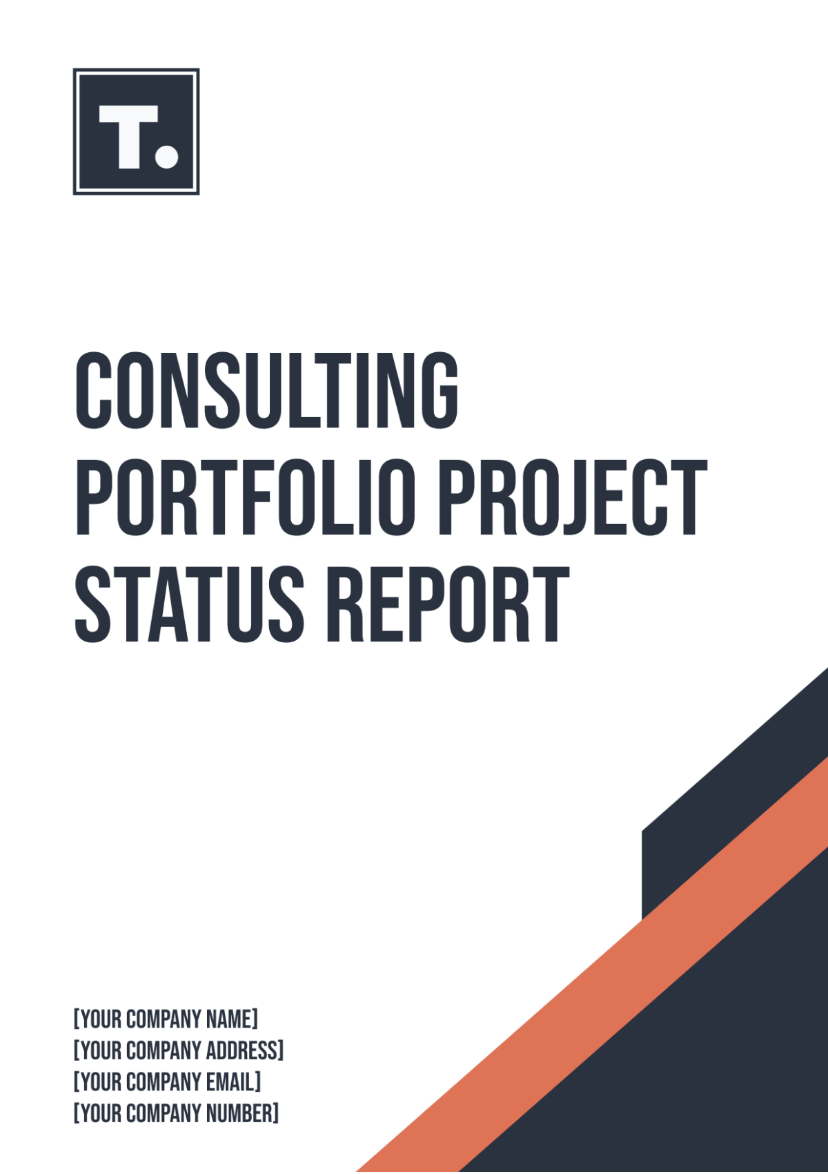 Free Consulting Portfolio Project Status Report Template - Edit Online ...