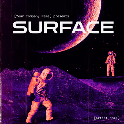 Free Surface Album Cover Template to Edit Online