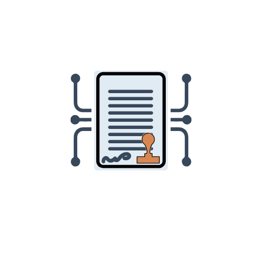 Electronic Contract Icon