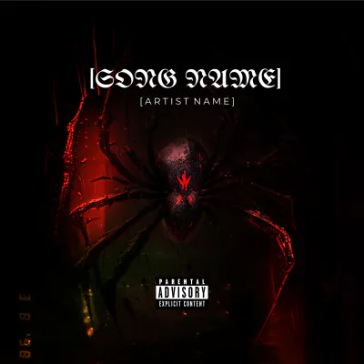 Free Black Widow Rock Album Cover Template to Edit Online