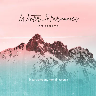 Free Winter Music Album Cover Template to Edit Online
