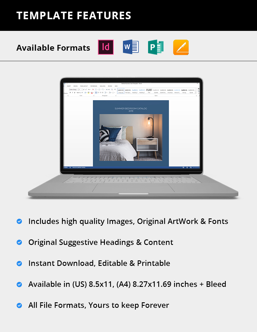 Furniture Product Catalogue Template Download in Word, Apple Pages
