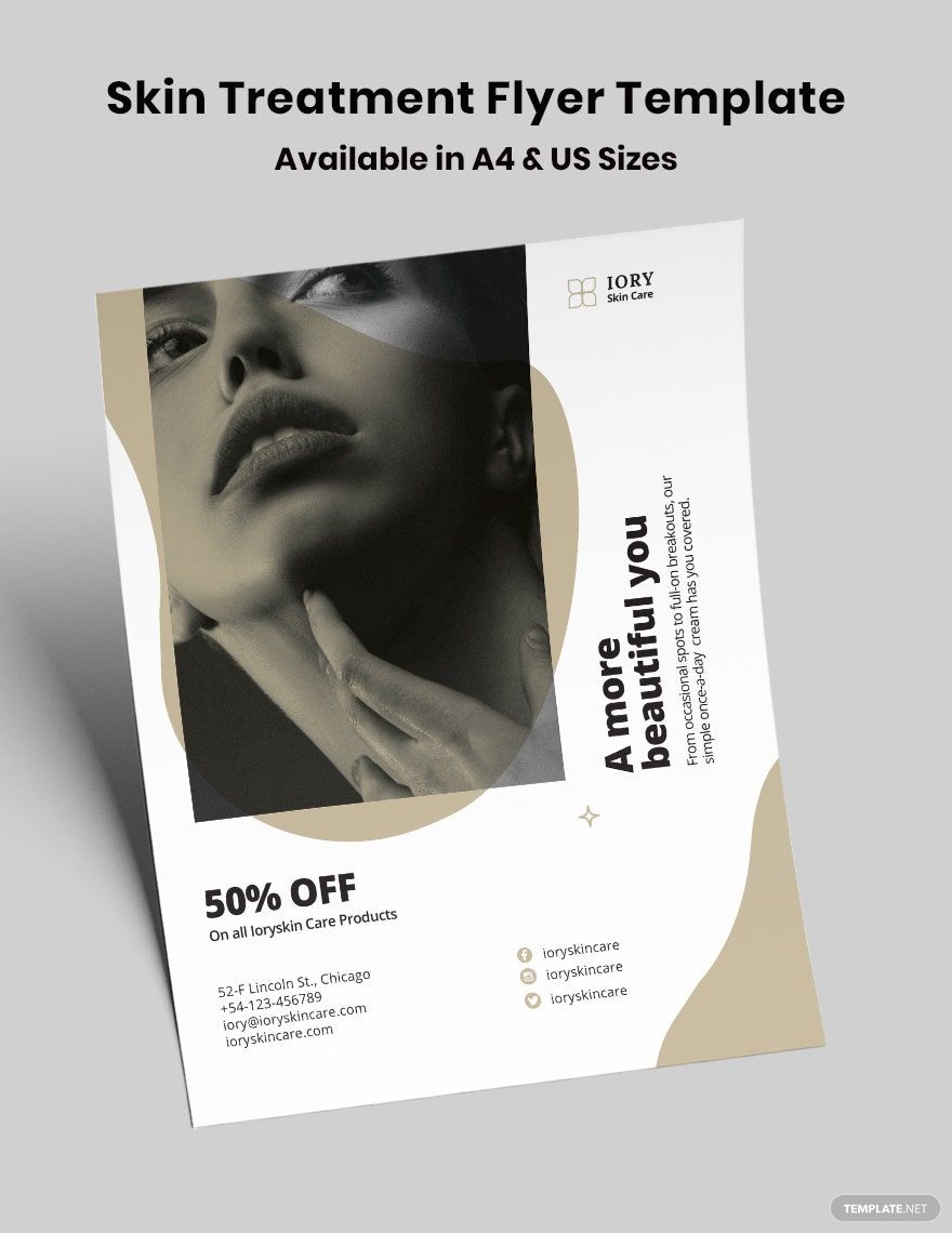 Skin Treatment Flyer Template in Word, Google Docs, Illustrator, PSD, Apple Pages, Publisher
