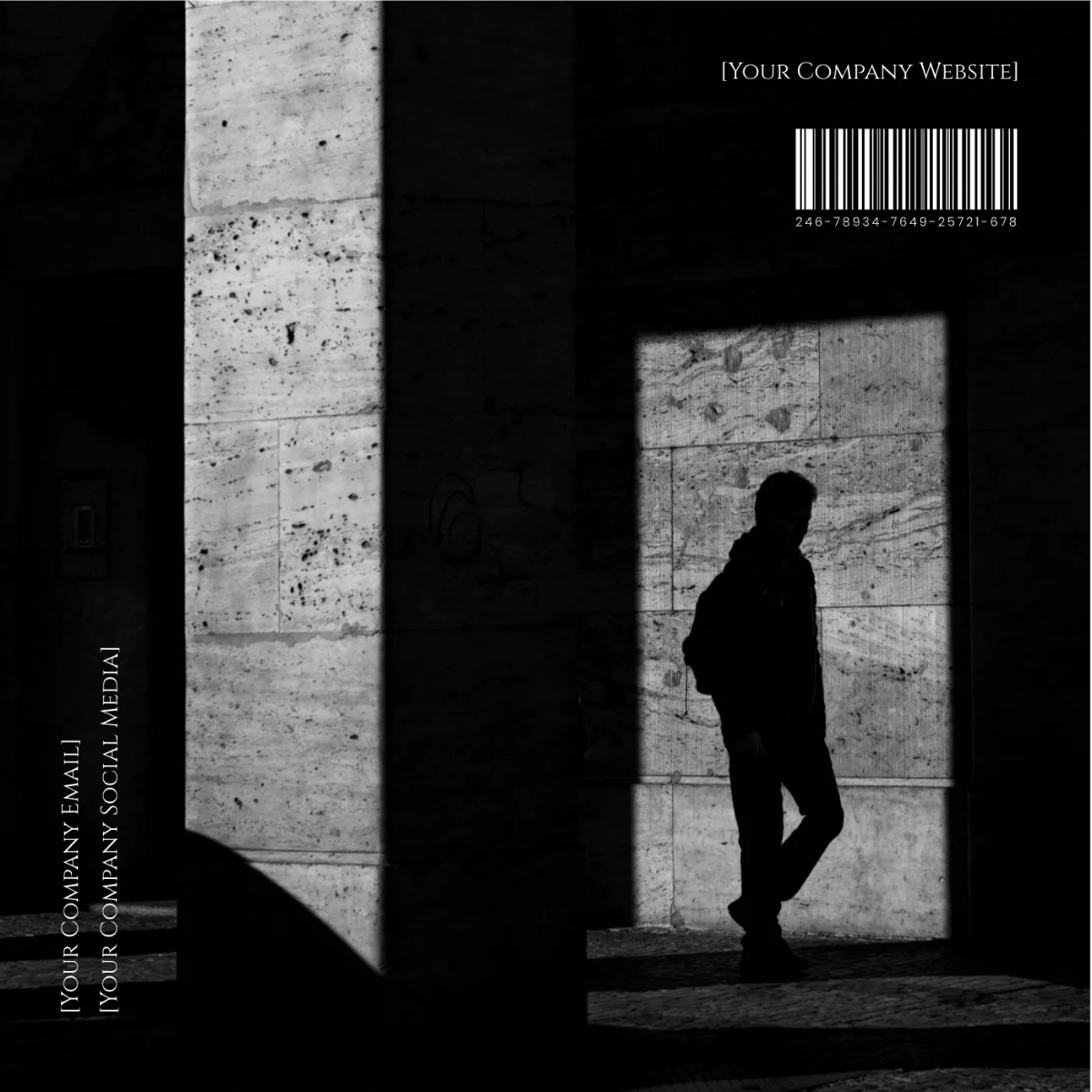 Free Silent Shadow Album Cover Art Template to Edit Online