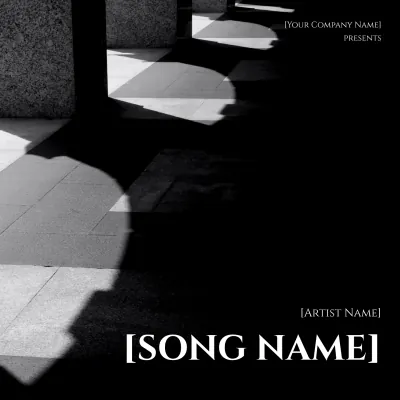 Free Silent Shadow Album Cover Art Template to Edit Online