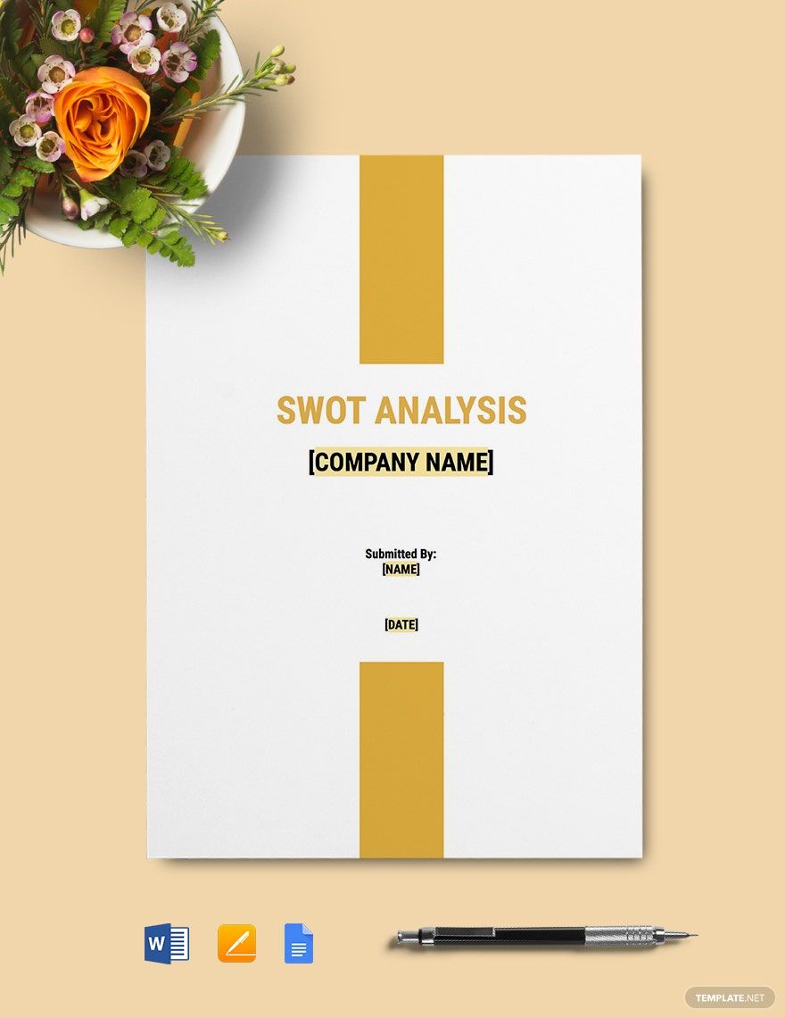 Construction Company SWOT Analysis Template