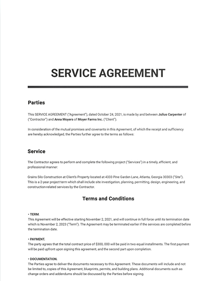 Interior Design Agreement Template - Google Docs, Word, Apple Pages ...