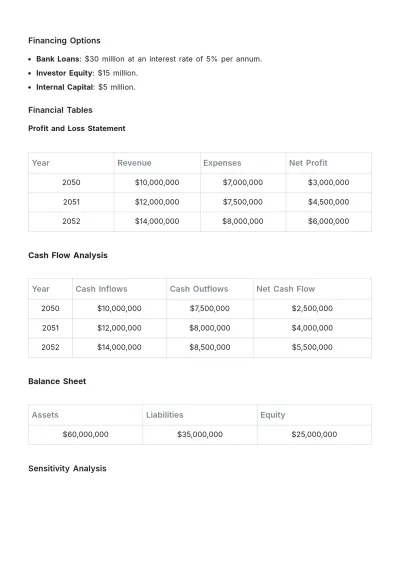 Free Hotel Investment Plan Template to Edit Online