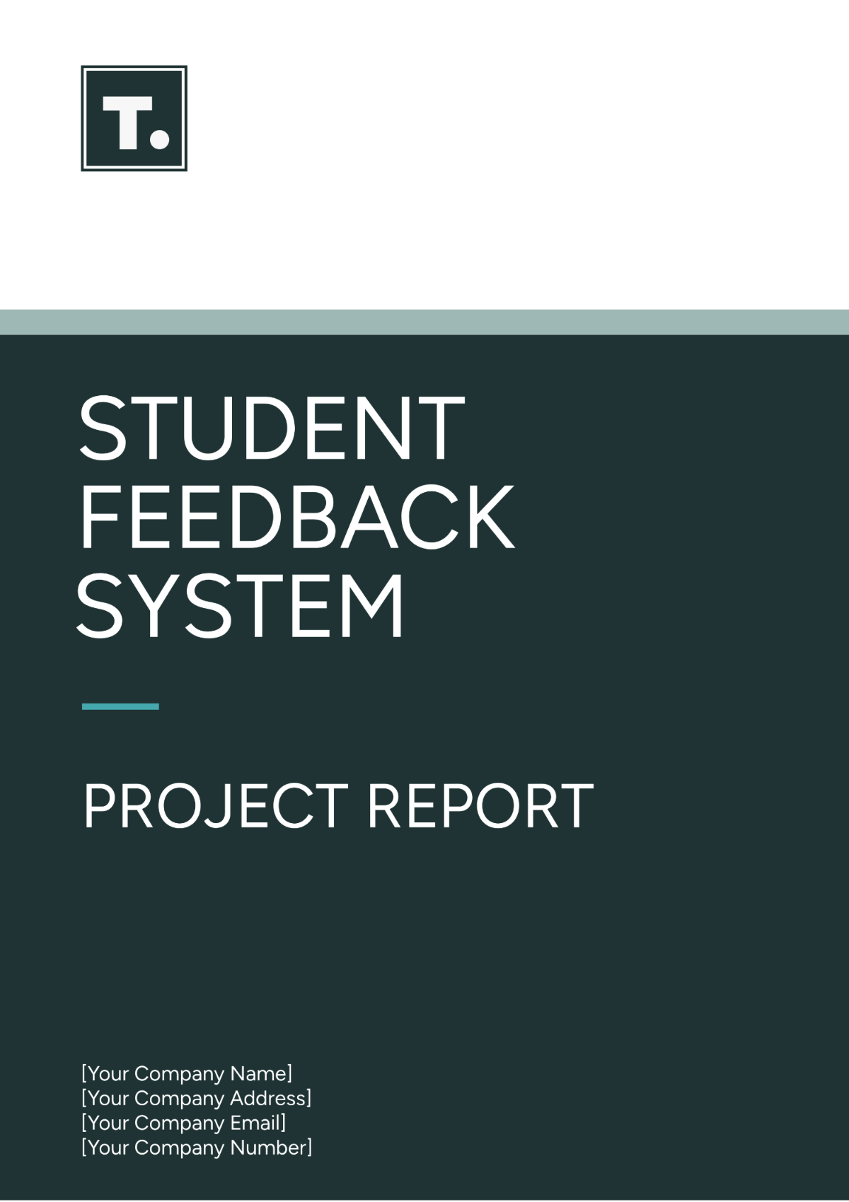 Student Feedback System Project Report Template - Edit Online & Download