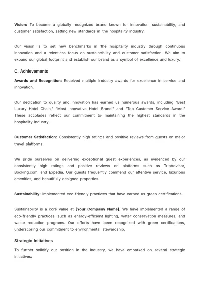 Free Hotel Loan Proposal Template to Edit Online