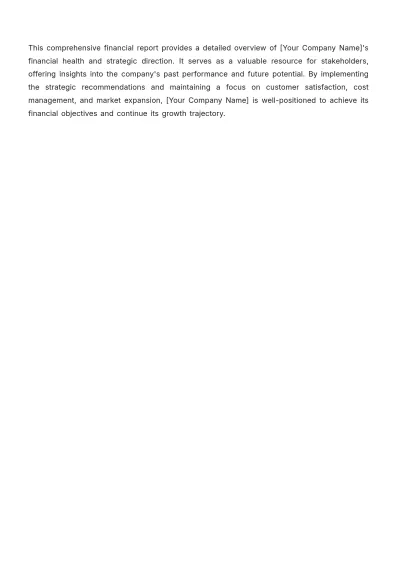 Free Hotel Financial Report Template to Edit Online