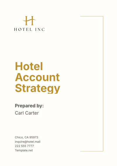 Free Hotel Account Strategy Template to Edit Online