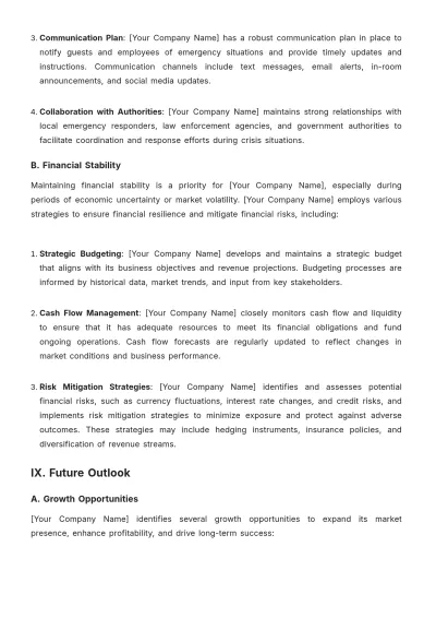 Free Hotel Account Strategy Template to Edit Online