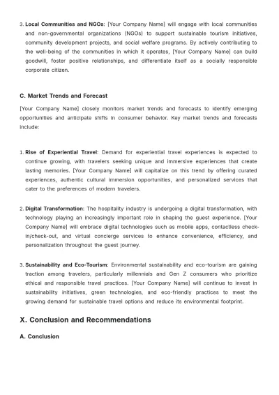 Free Hotel Account Strategy Template to Edit Online