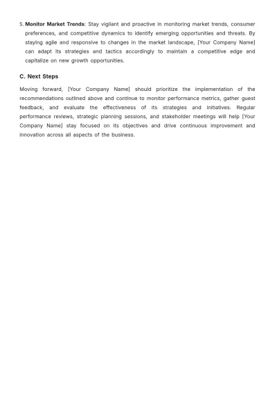 Free Hotel Account Strategy Template to Edit Online