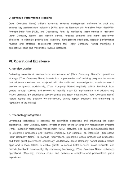 Free Hotel Account Strategy Template to Edit Online