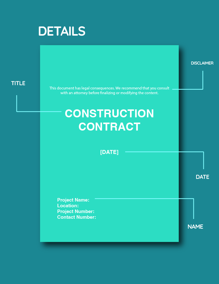 Swimming Pool Construction Contract Template in Pages, Word, Google