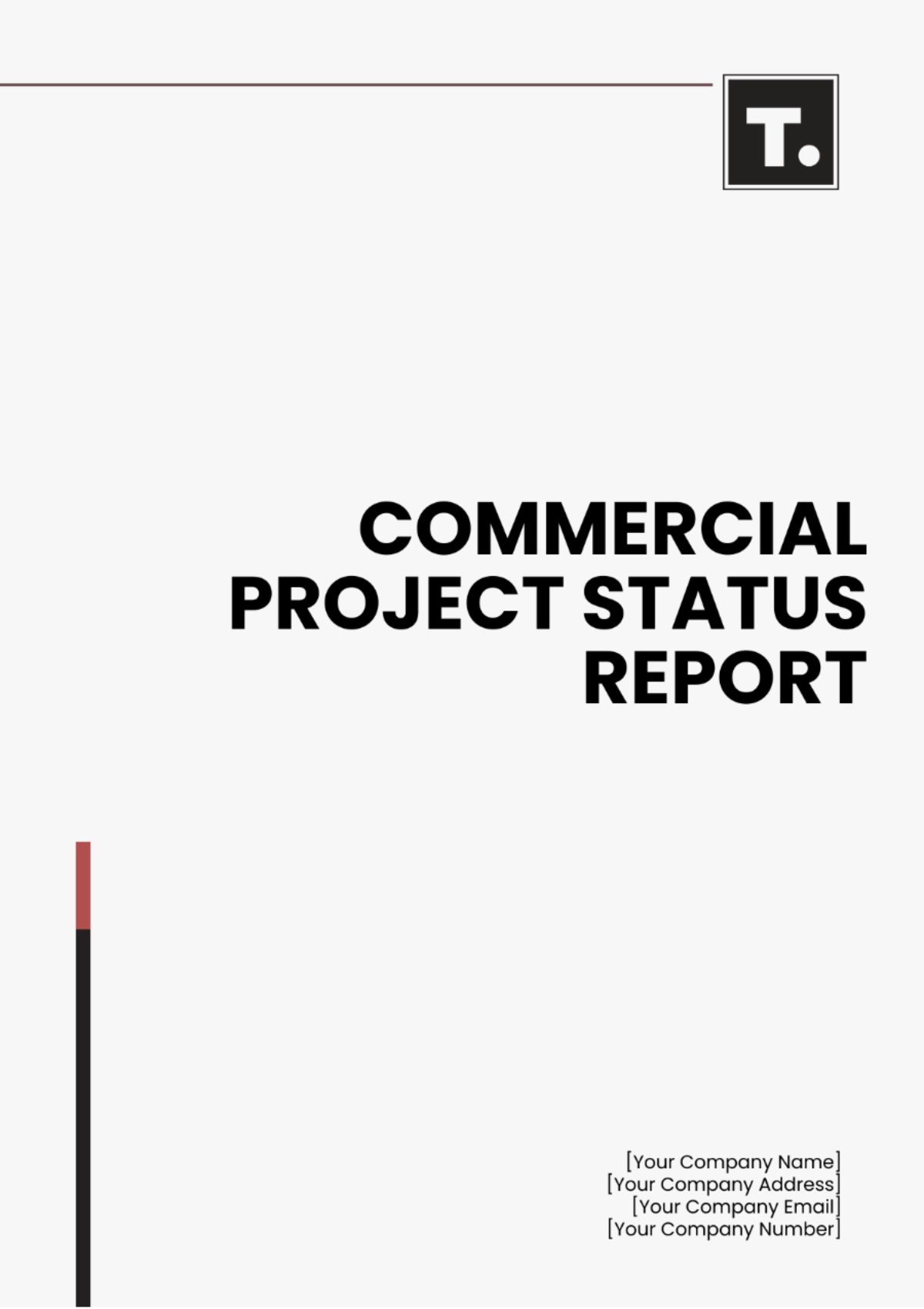 Commercial Project Status Report Template - Edit Online & Download