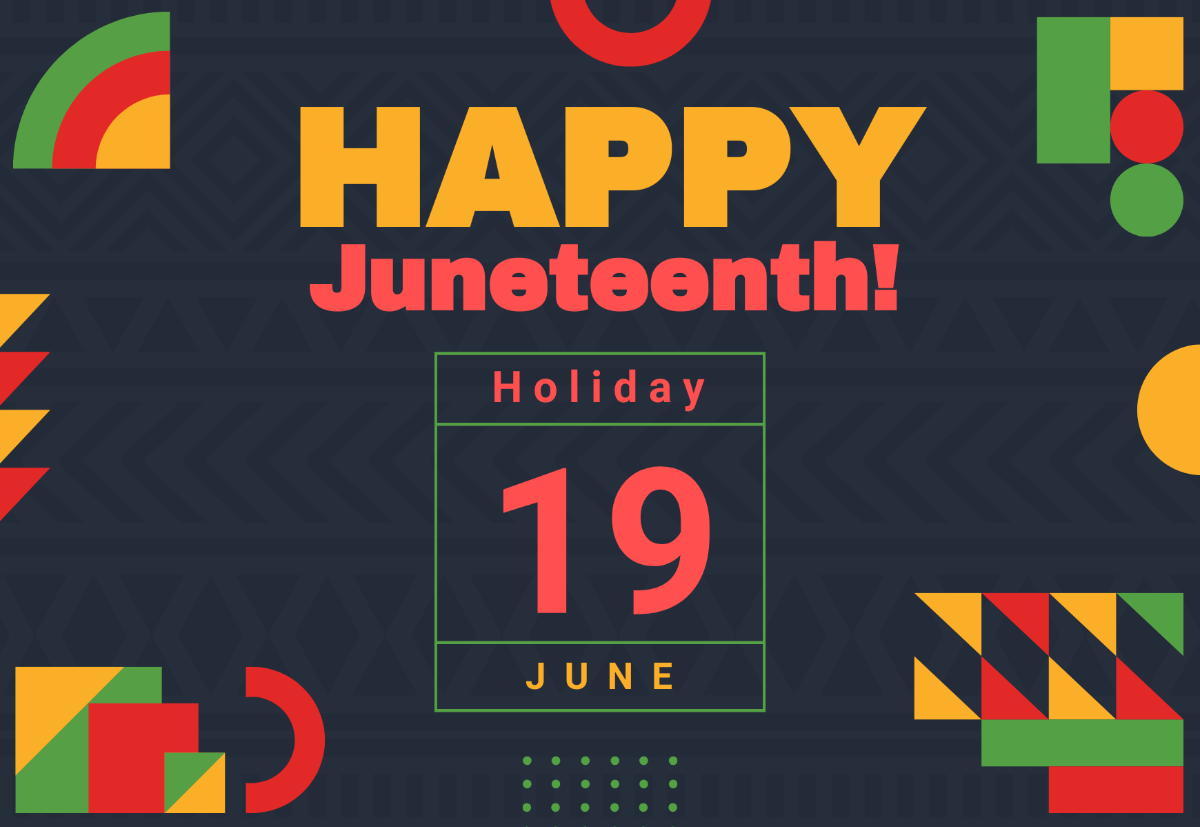 Juneteenth Holiday Card