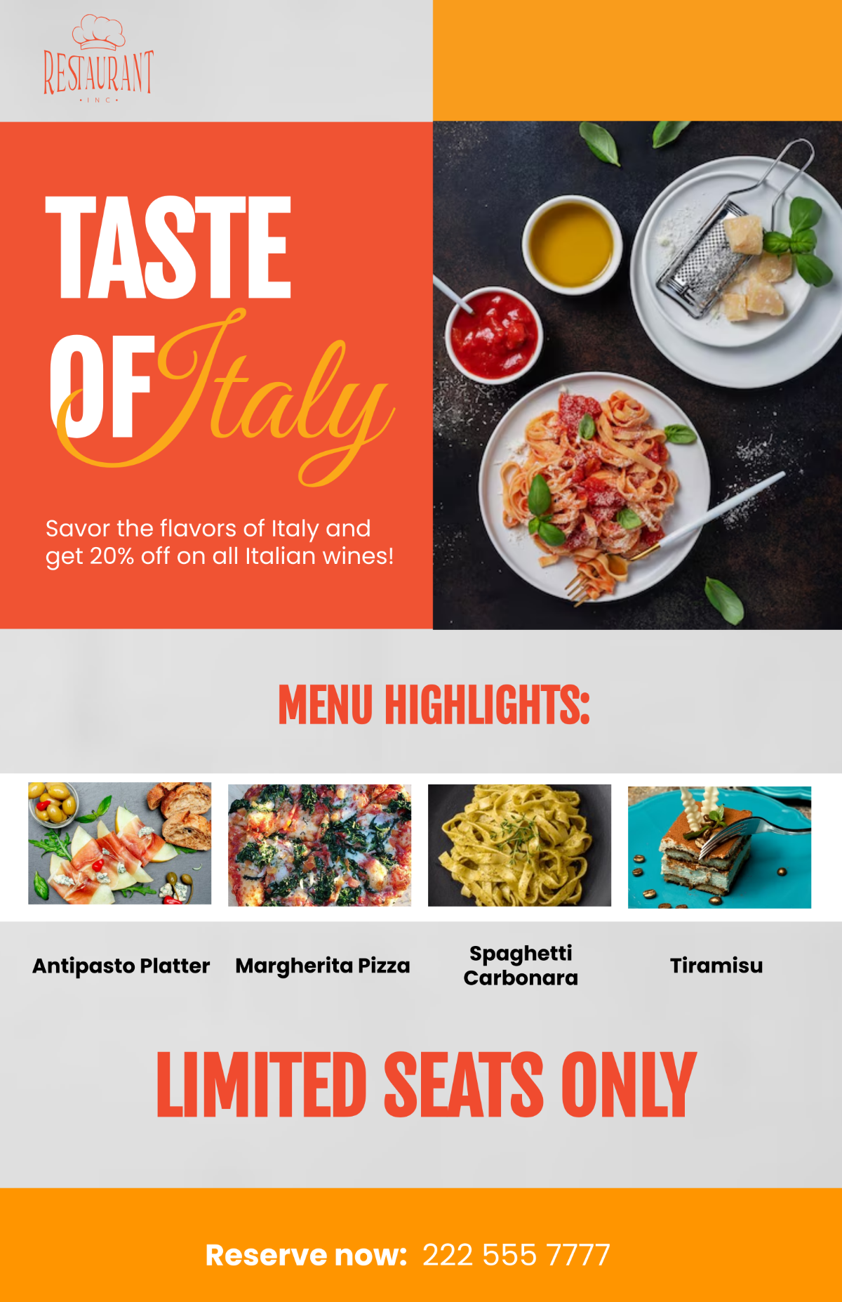 Restaurant Event Poster Template