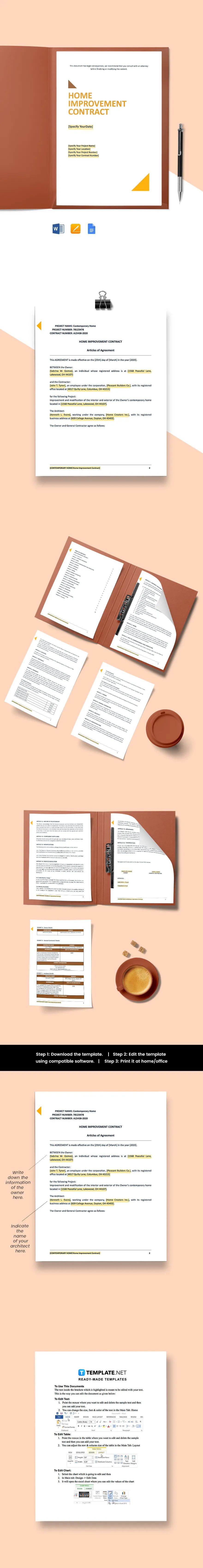 Home Improvement Contract Template
