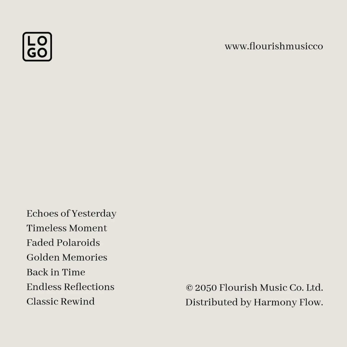 Free Flourish Album Cover Template to Edit Online