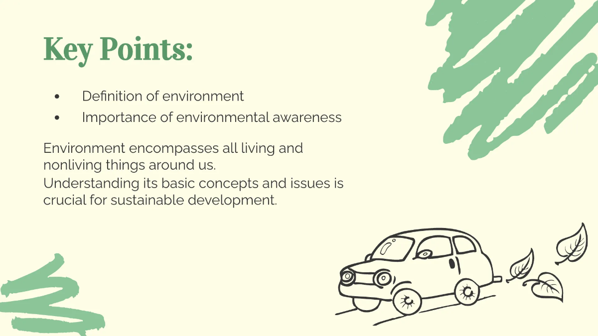 Free Environment Basic Concepts And Issues PPT Template to Edit Online