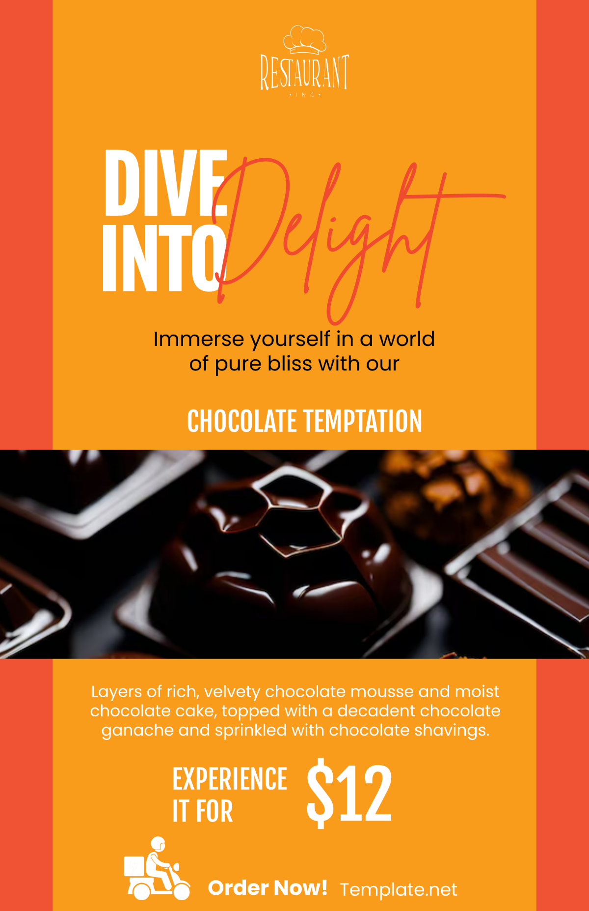 Restaurant Dessert Poster Template