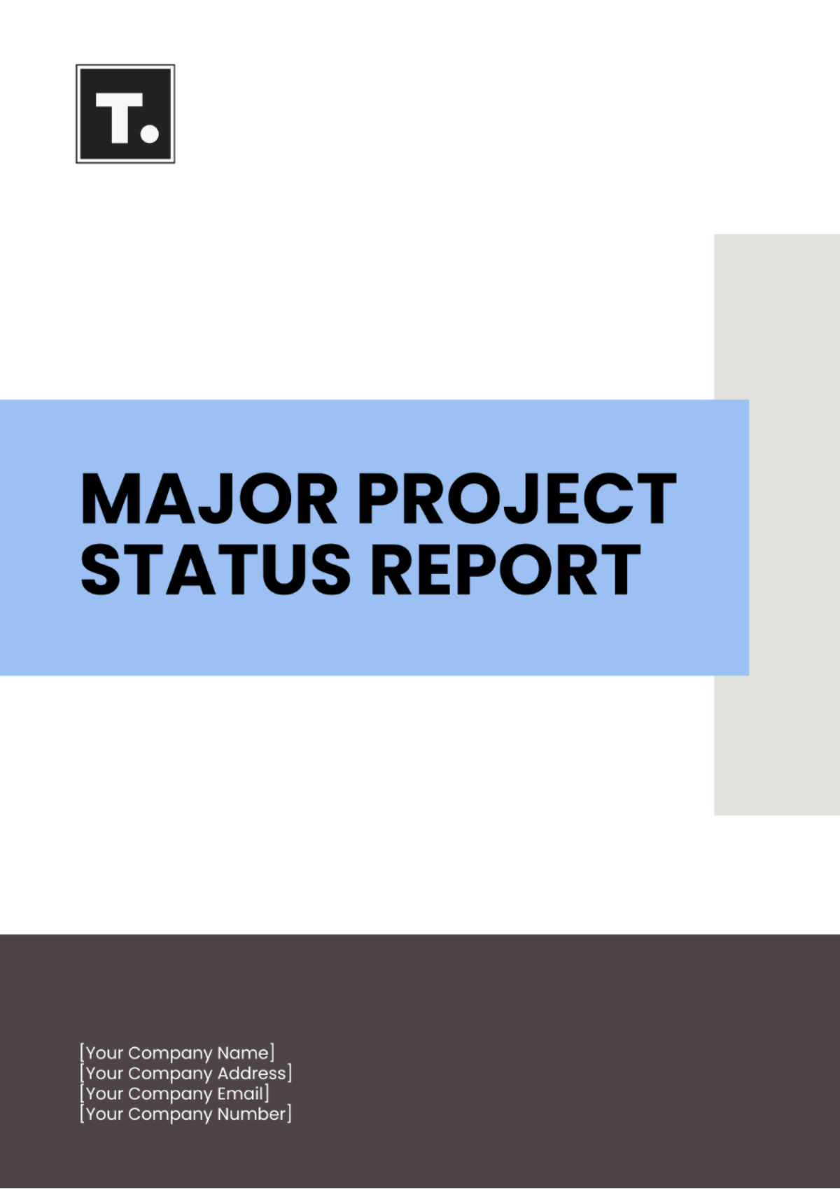 Major Project Status Report Template - Edit Online & Download