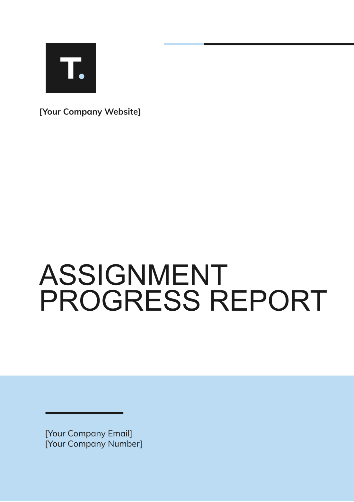 Assignment Progress Report Template - Edit Online & Download