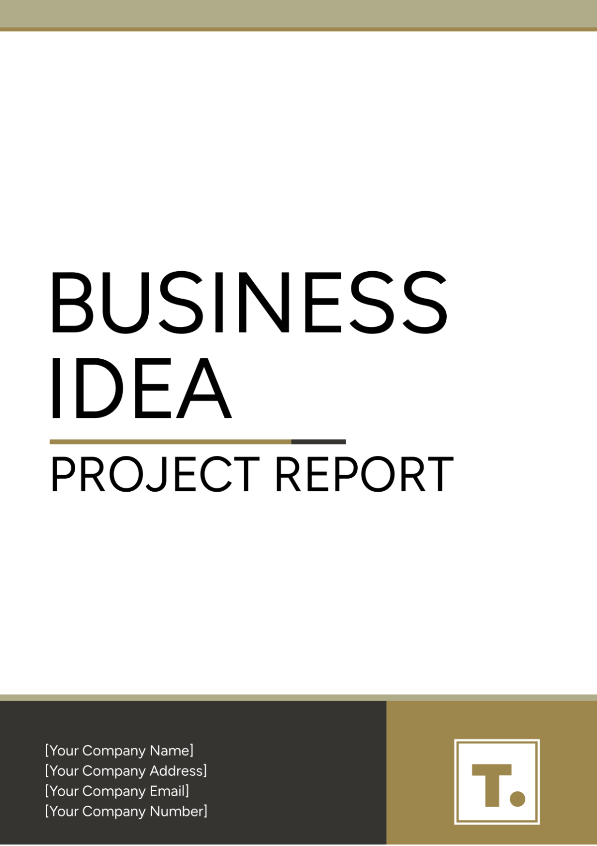 Business Idea Project Report Template - Edit Online & Download