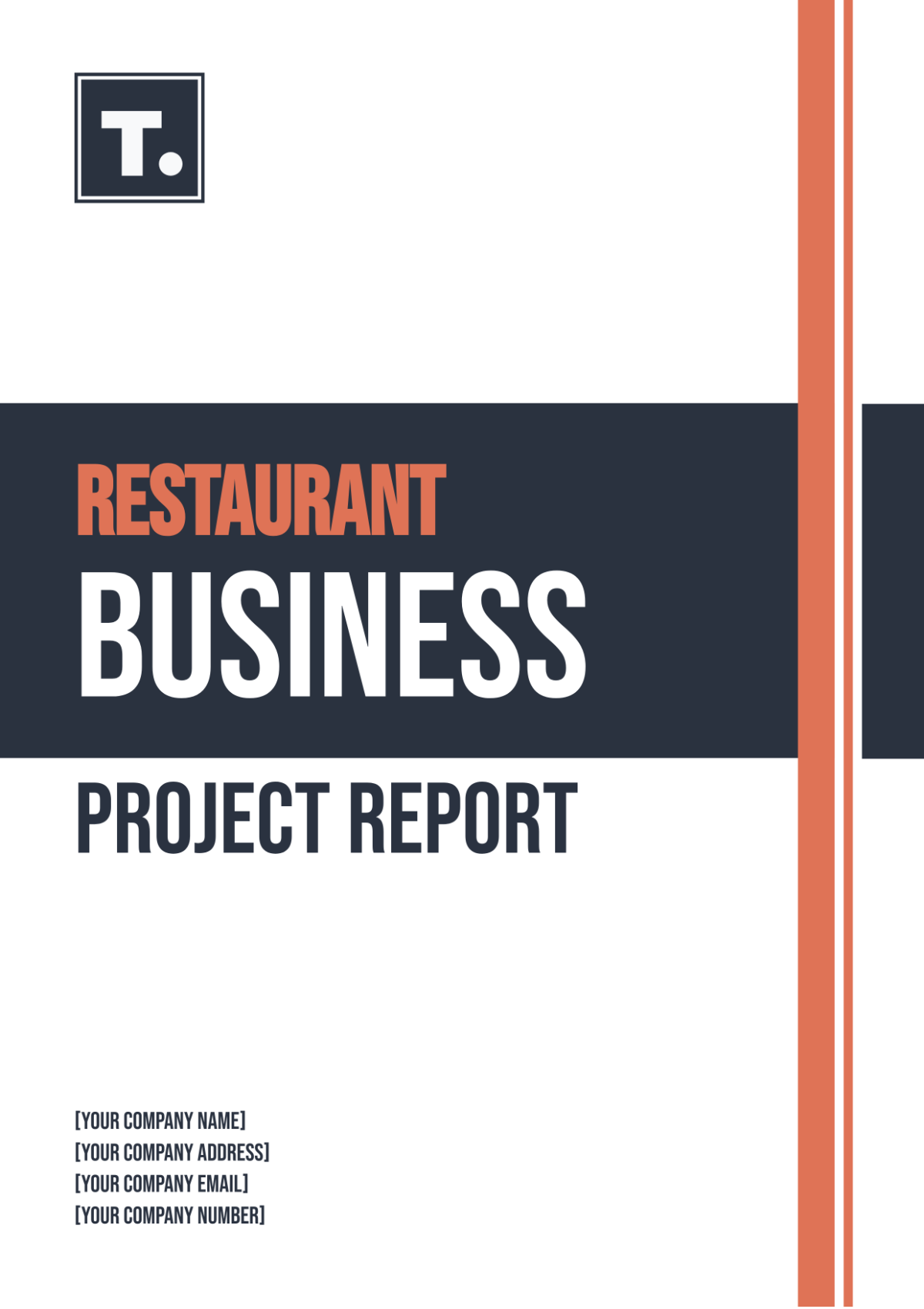 Restaurant Business Project Report Template - Edit Online & Download