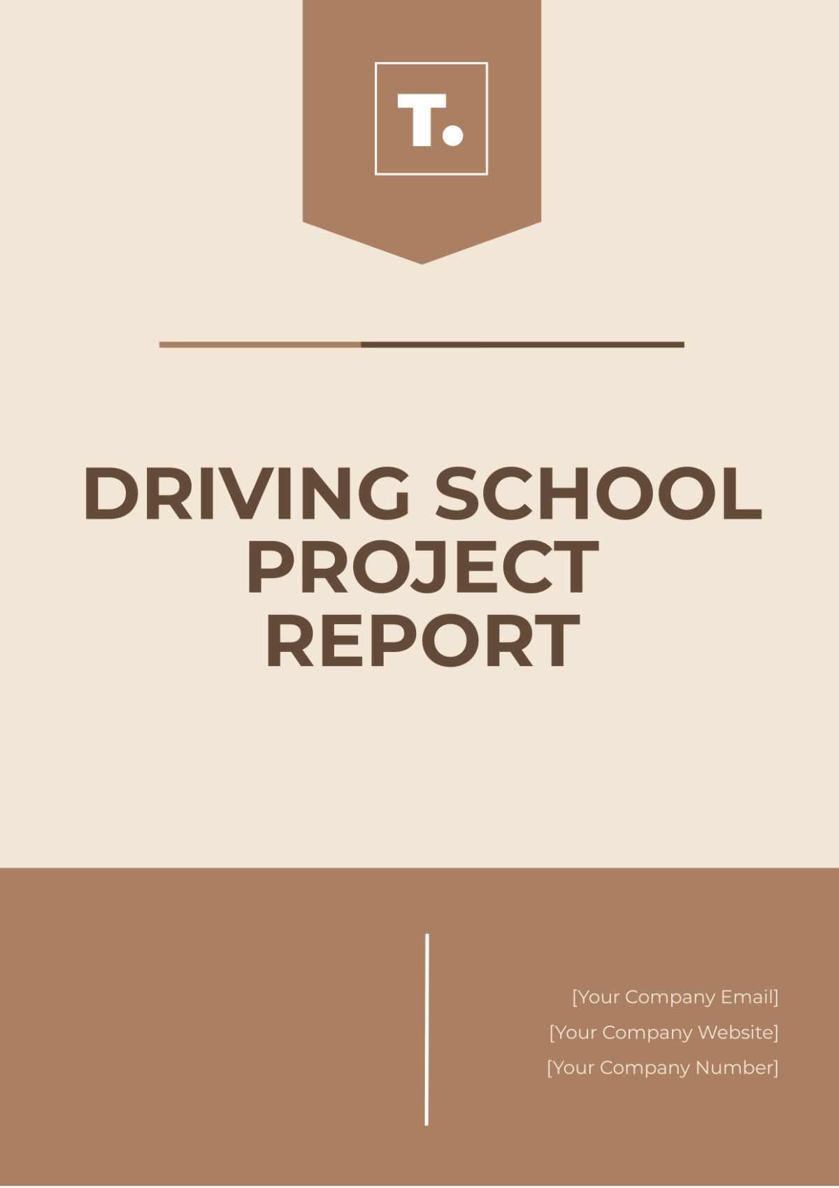 Driving School Project Report Template - Edit Online & Download