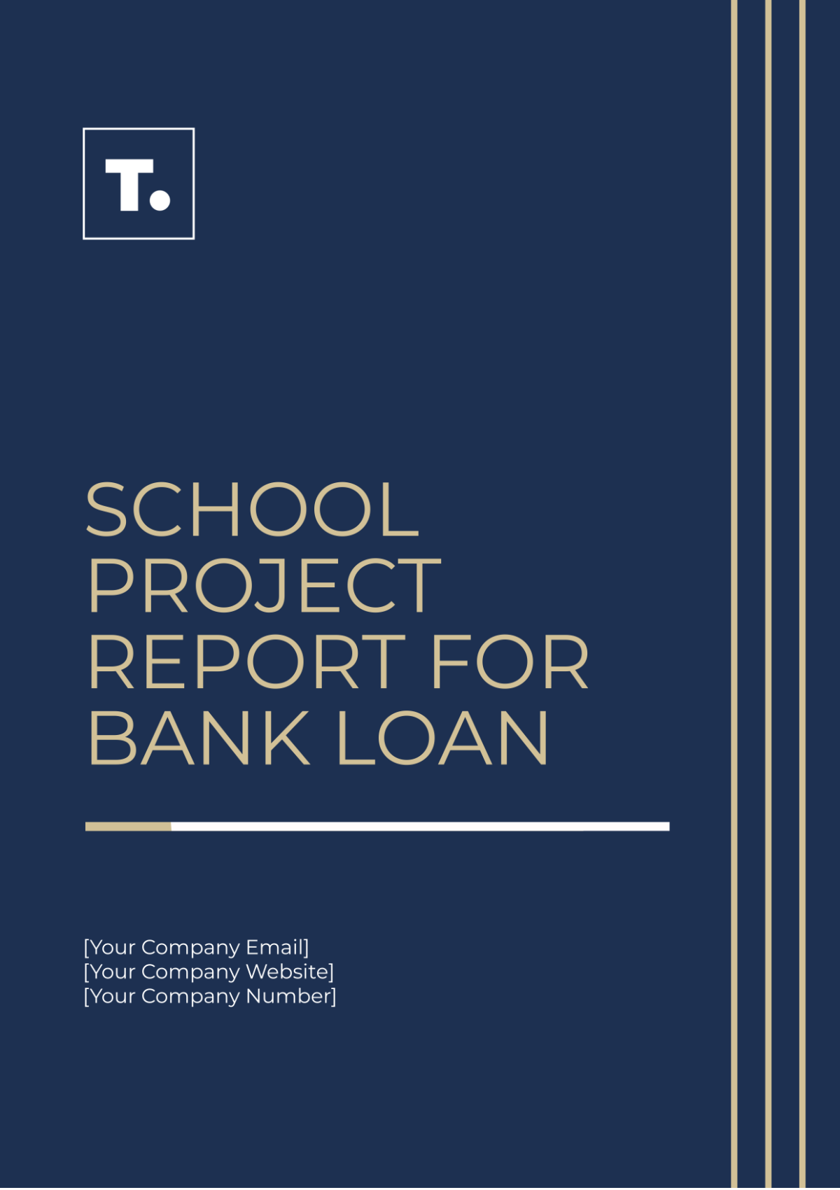 School Project Report For Bank Loan Template - Edit Online & Download