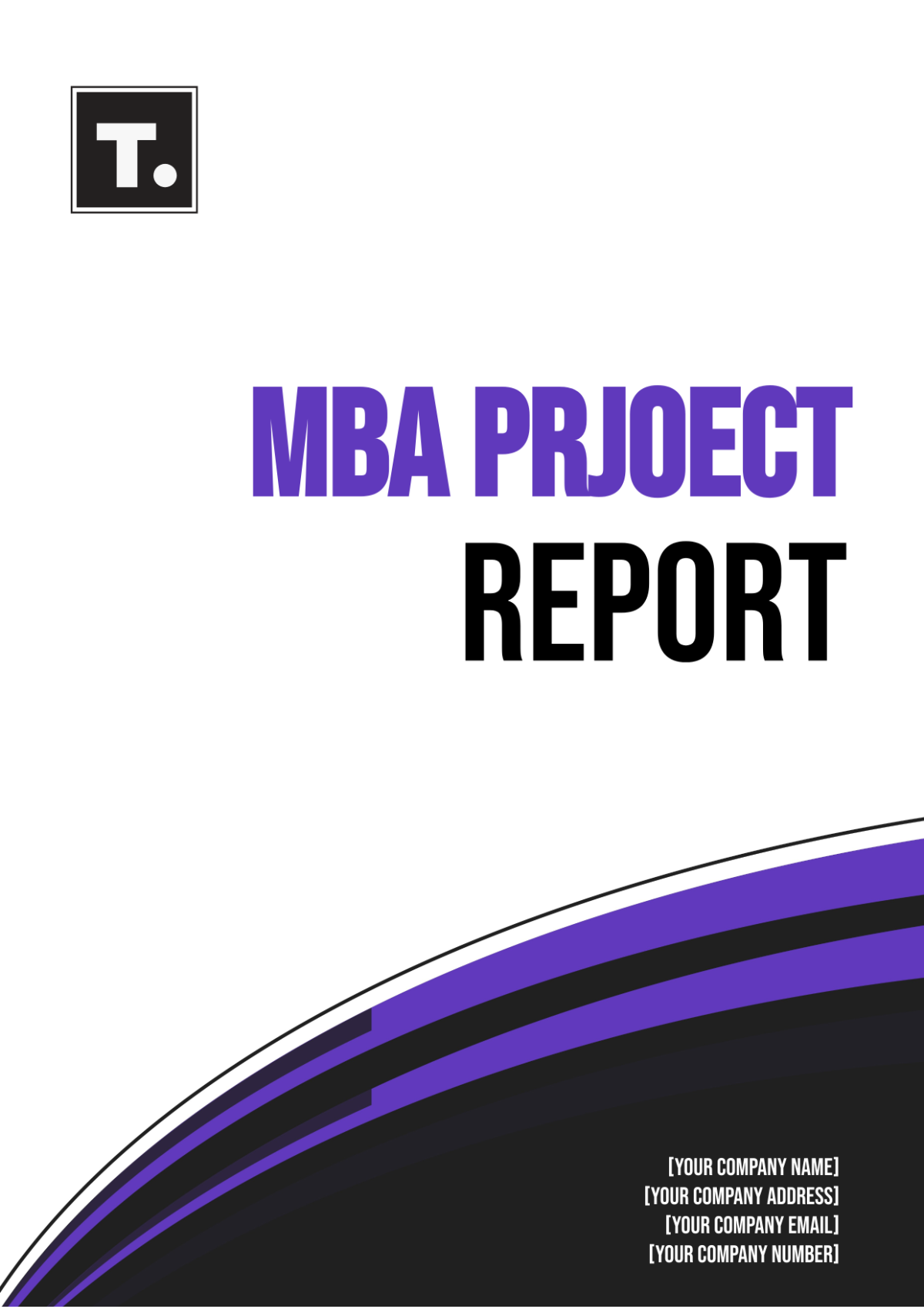 MBA Project Report Template - Edit Online & Download