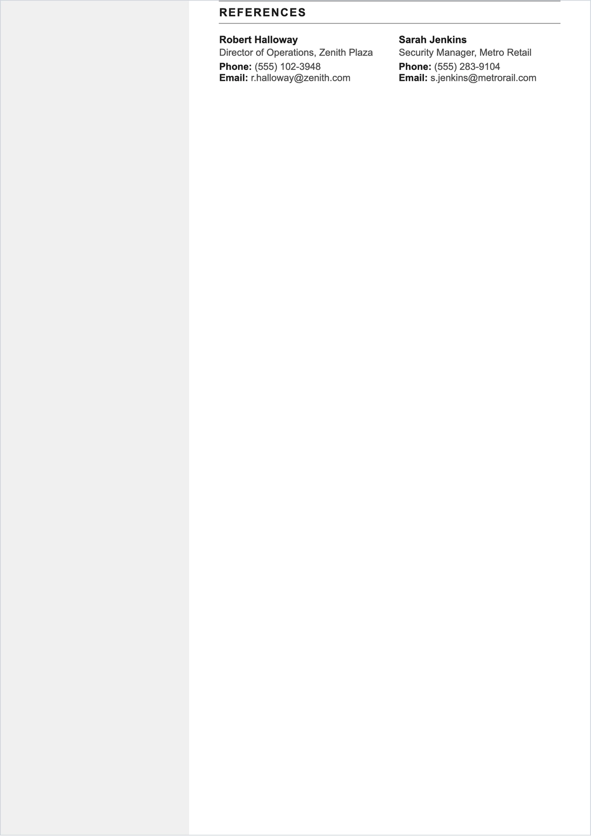 Free Experienced Security Guard ATS Resume Template, AI Resume Builder