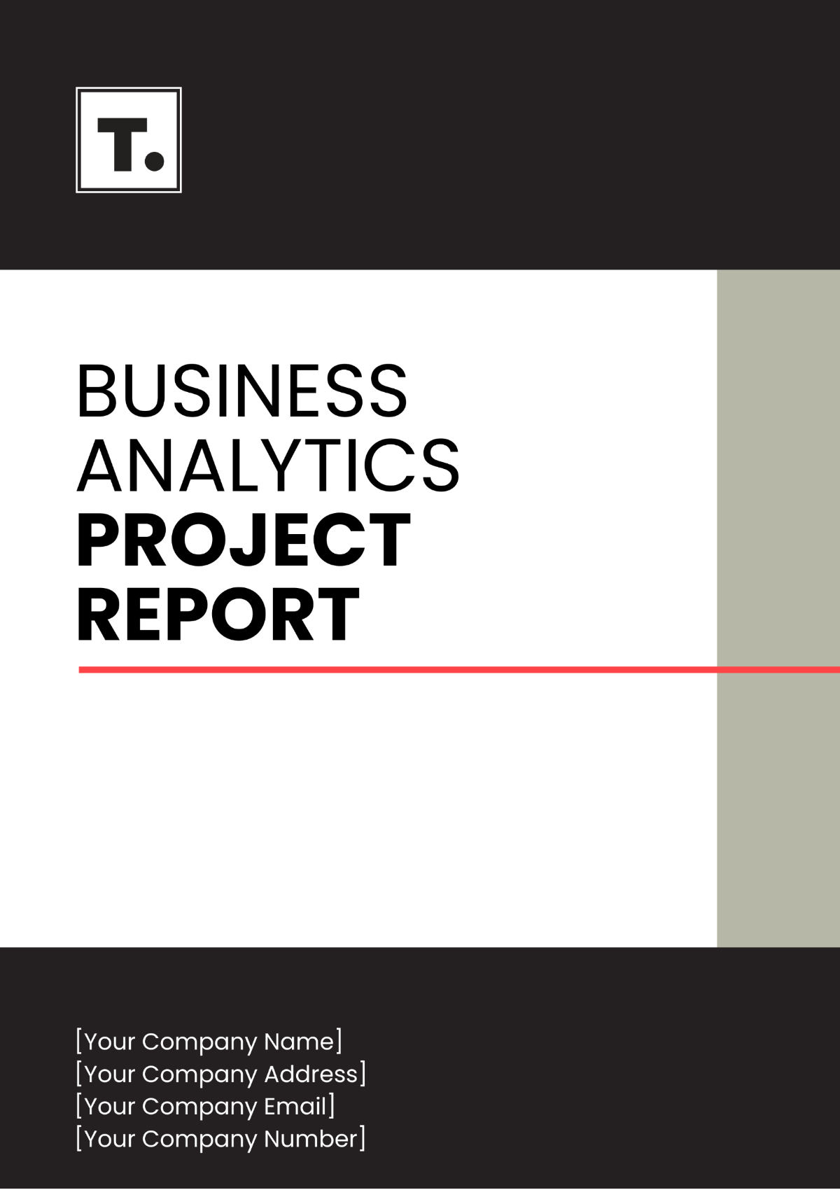 Business Analytics Project Report Template - Edit Online & Download