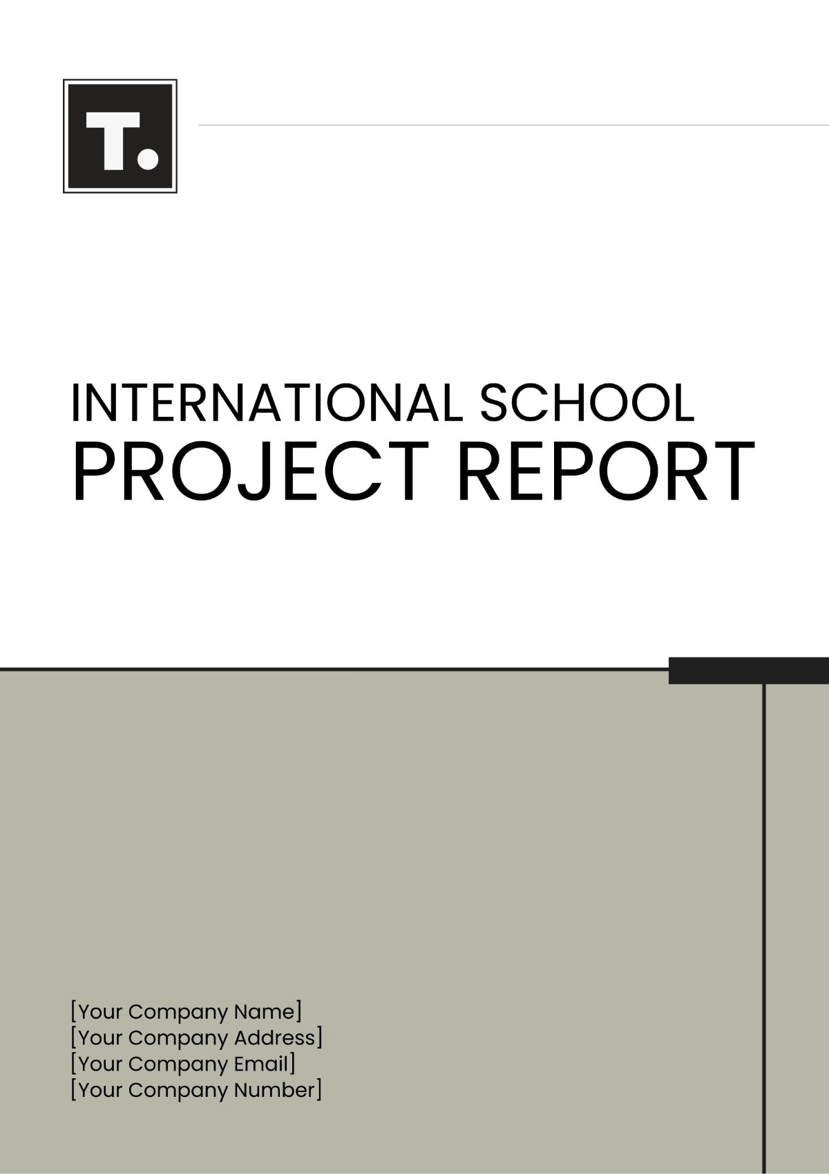 International School Project Report Template - Edit Online & Download