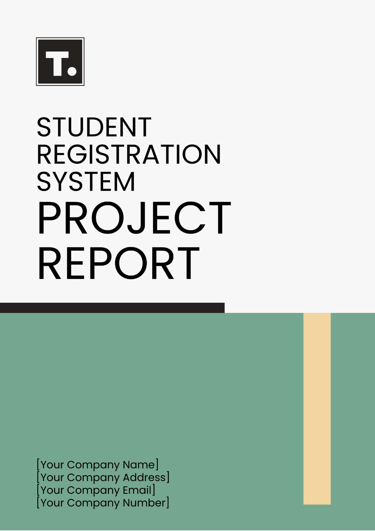 Student Registration System Project Report Template - Edit Online & Download