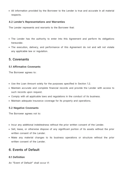 Free Hotel Loan Agreement Template to Edit Online