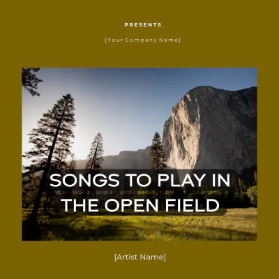 Free Field Album Cover Template to Edit Online