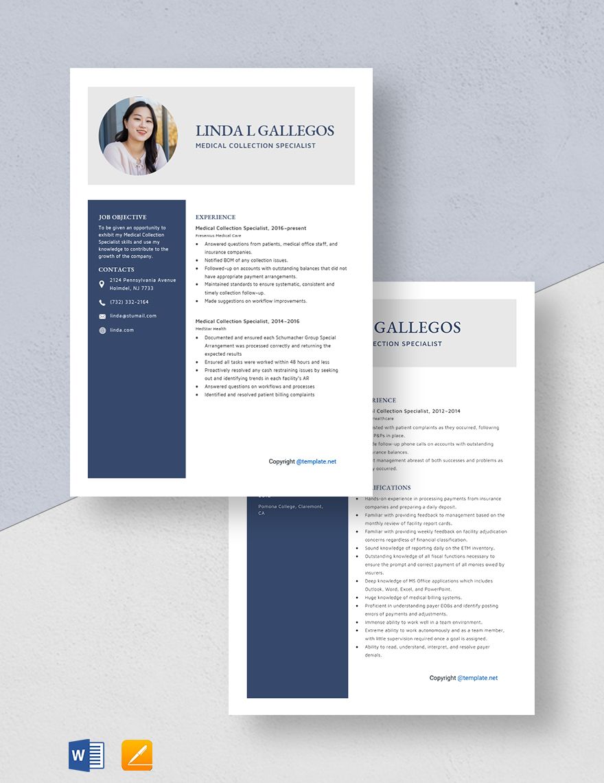 Medical Collection Specialist Resume