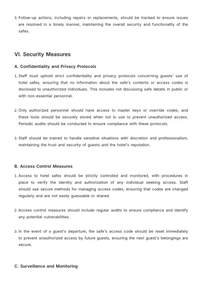 Free Hotel Safe Work Procedure Template to Edit Online